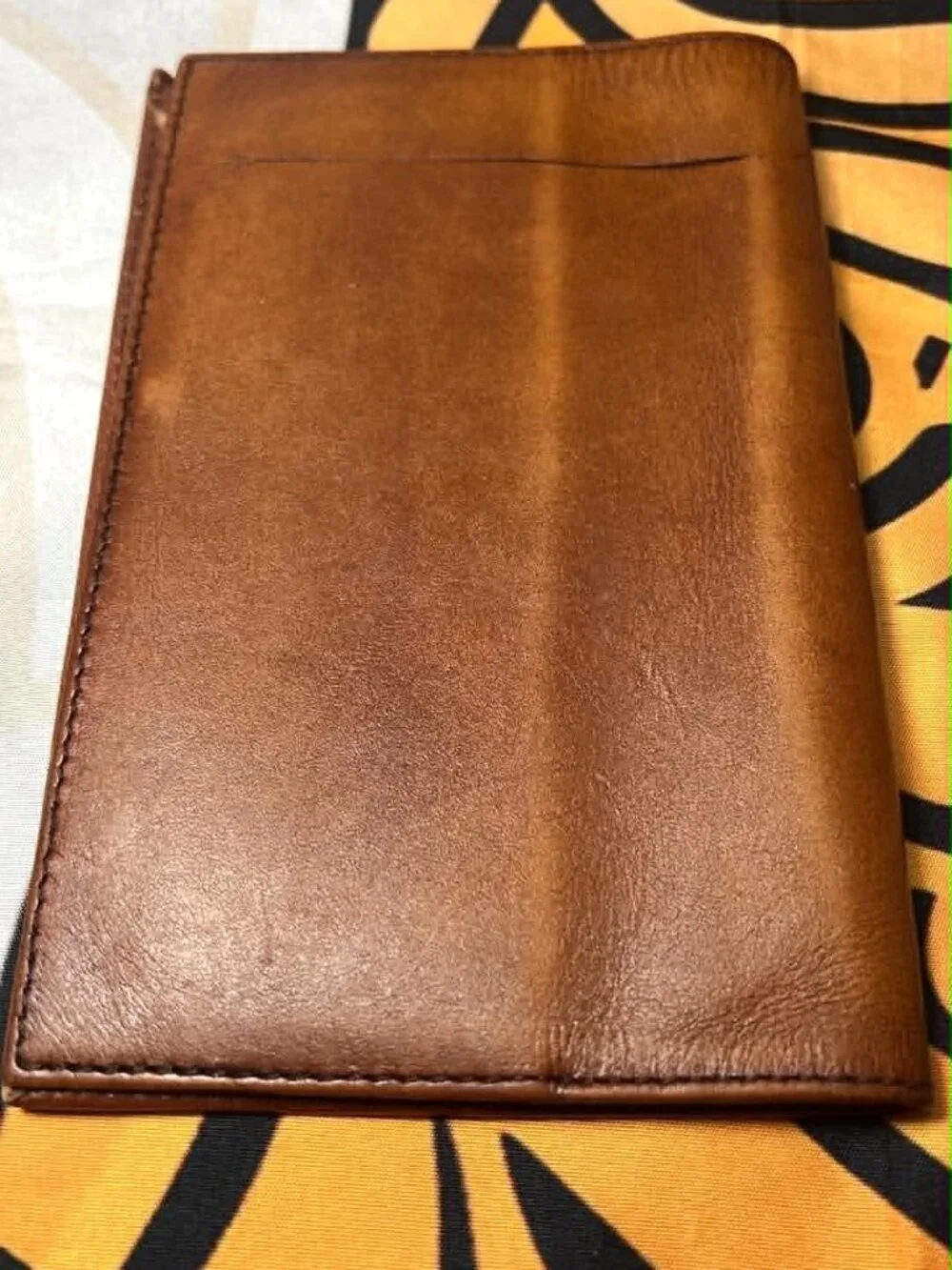 Gianni Valenti Brown Leather Wallet / Passport Holder